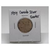 1959 Canada Silver Quarter
