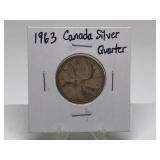 1963 Canada Silver Quarter