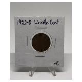 1922-D Lincoln Cent VG