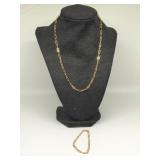 Sterling Silver Necklace & Bracelet Set