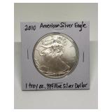 2010 1 Troy oz .999 Fine Silver Eagle