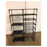 Plastic Storage Shelf, 34" x 12" x 49"