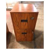 Metal Filing Cabinet, 15" x 18" x 28"