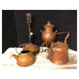 Copper Kettles & Lantern