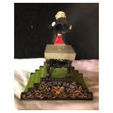 Cast Iron Mechanical Bank - Magician Design
