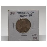 1940 Washington Quarter Gem BU