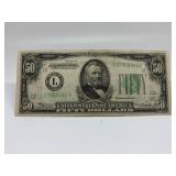1934 $50 Federal Reserve Note