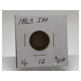 1863 Indian Head Penny