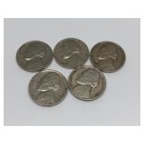 1940, 1941 Jefferson Nickels