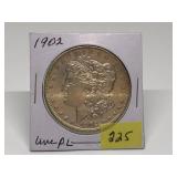 1902 Morgan Dollar Graded Uncirculated Proof like