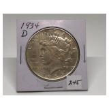 1934-D Peace Dollar