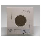 1919 Buffalo Nickel Graded Very Fine Condition by