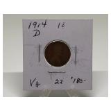 1914-D Lincoln Wheat Penny (Key Date)