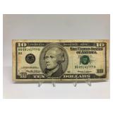1999 $10 Birthday Note (Serial Number)