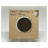1927 Britain Half-Penny