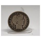 1912 Barber Half Dollar