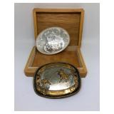 Silver Plate & German Silver Belt Buckles