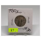 1930-S Standing Liberty Quarter Graded VF