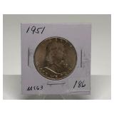 1951 Franklin Half Dollar Graded MS63
