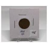 1910 Lincoln Penny Graded XF
