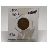 1913-S Lincoln Penny Graded F
