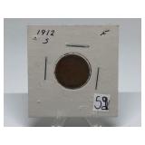 1912-S Lincoln Penny Graded F
