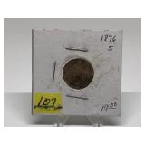1876-S Seated Liberty Dime Graded VG