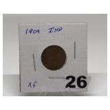 1909 Indian Head Penny Graded XF