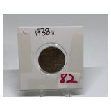 1938-D Buffalo Nickel Graded XF