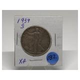 1939-S Walking Liberty Half Graded XF