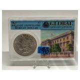 1887 Morgan Silver Dollar MS64 (Global Certificati