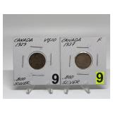 1929 & 1937 Canadian Silver Dimes