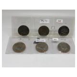 1976-P, D, S & 1977-P, D, S Kennedy Halves CRBU &