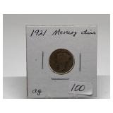 1921 Mercury Dime - Semi-Key Date