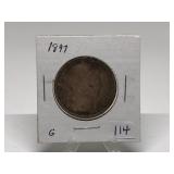 1897 Barber Half Dollar Graded G