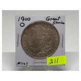1900-O Morgan Dollar Graded MS64