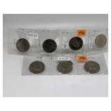 1978-P, D, S & 1979-P, D, S Kennedy Halves CRBU &