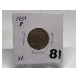 1937-S Buffalo Nickel Graded XF