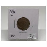 1936-D Buffalo Nickel Graded XF