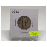 1926 Standing Liberty Quarter Graded VG