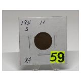 1931-S Lincoln Penny Graded XF