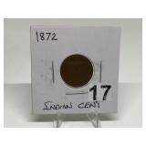 1872 Indian Head Penny Graded G