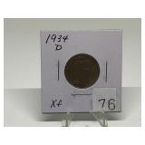 1934-D Buffalo Nickel Graded XF