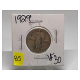 1929 Standing Liberty Quarter Graded VF