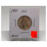 1935 Washington Quarter Graded MS65