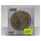 1898 Morgan Dollar Uncirculated