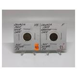 1905, 1907 Canadian Silver Nickels