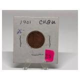 1901 Indian Head Penny Graded CHBU