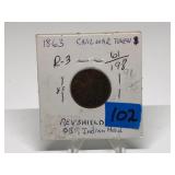 1863 Civil War Token Indian/Shield