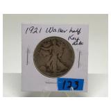1921 Walking Liberty Half Dollar Key Date Graded G